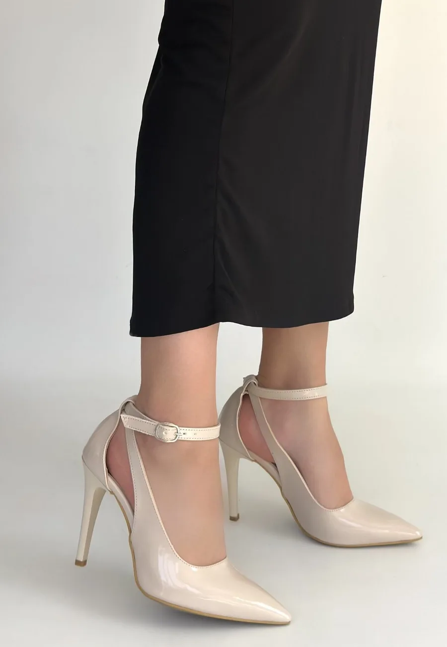 Wenni Bej Rugan Stiletto Ayakkabı