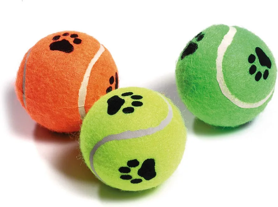 KP Köpek Oyuncak Tenis Topu Sert 3’lü 6 cm – Dalı Köpek Topu