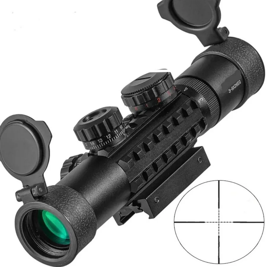 C3-9X26 EG Raylı Çift ışıklı  Dürbünü  11mm/22mm