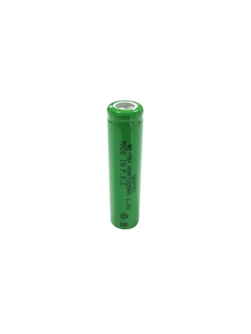 Sertec - 1.2V 700 Mah - AAA - Ni-MH Şarjlı Pil - (Başsız / Flat Head)