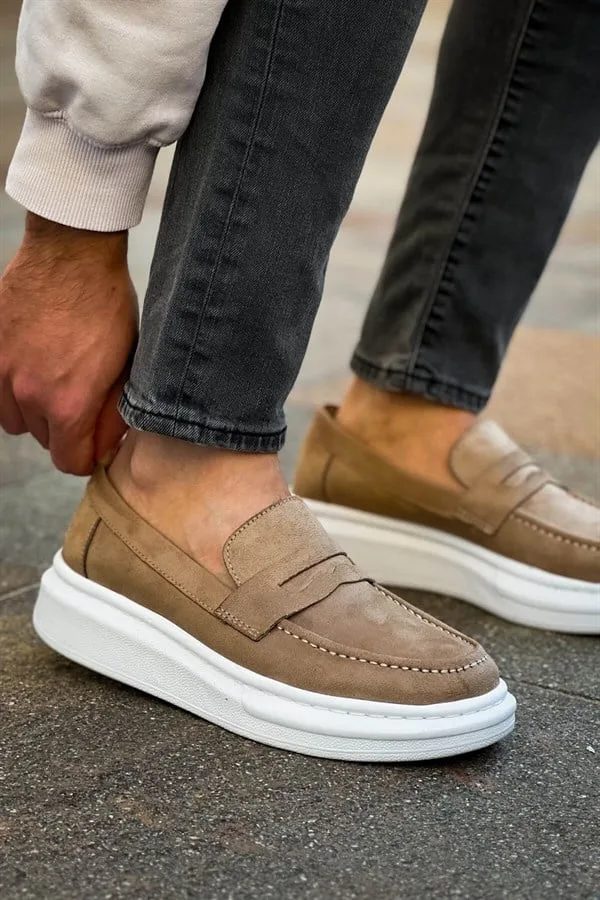 Erkek Casual Günlük Lüks Bağcıklı Ayakkabı Ayakkabı Süet Modern