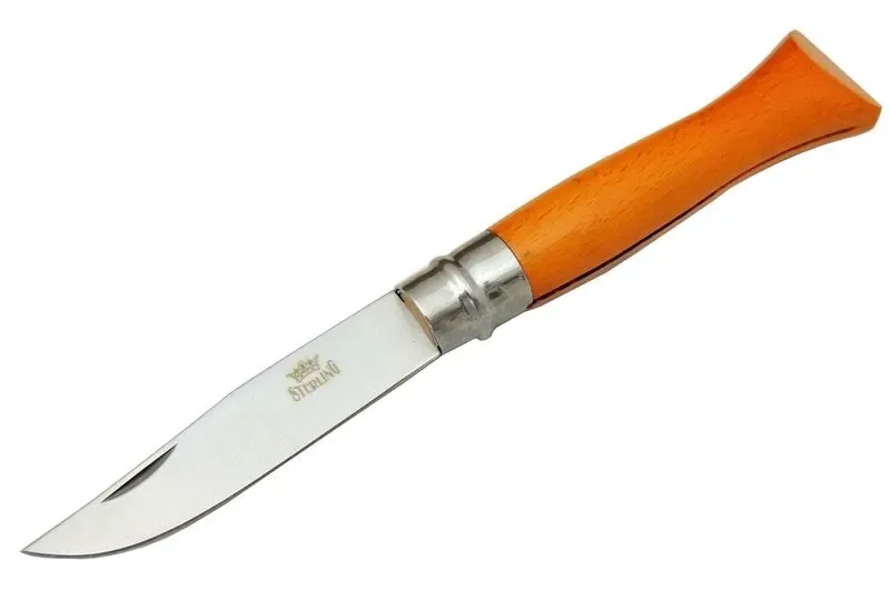 Sterling T0196 Bahçe Çakı 16 cm - Ahşap Tcu Sap, Bilezikli, Kılıflı