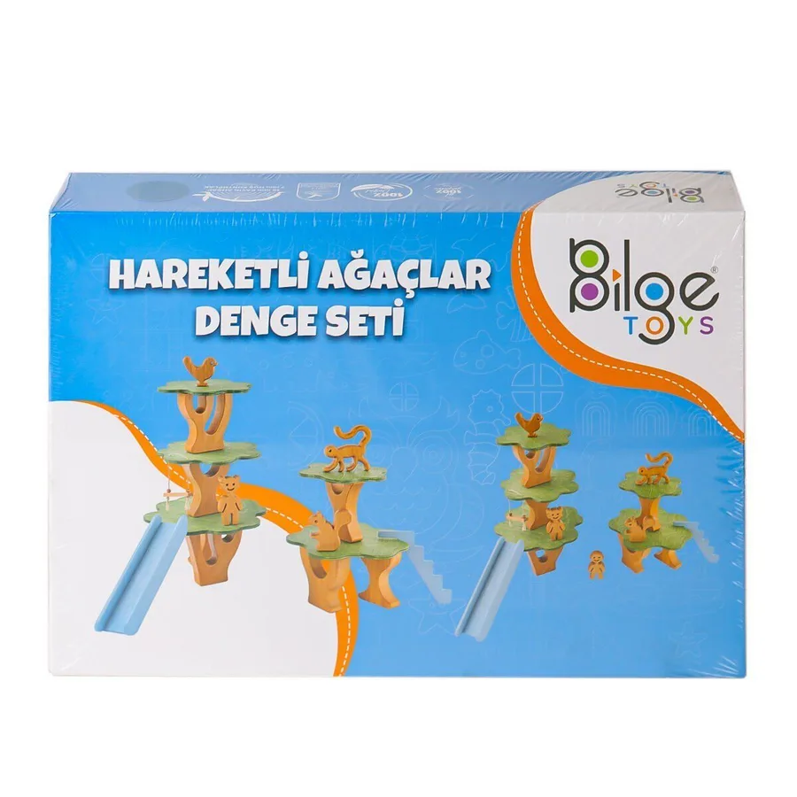 B-101 Ahşap Hareketli Ağaçlar Denge Seti