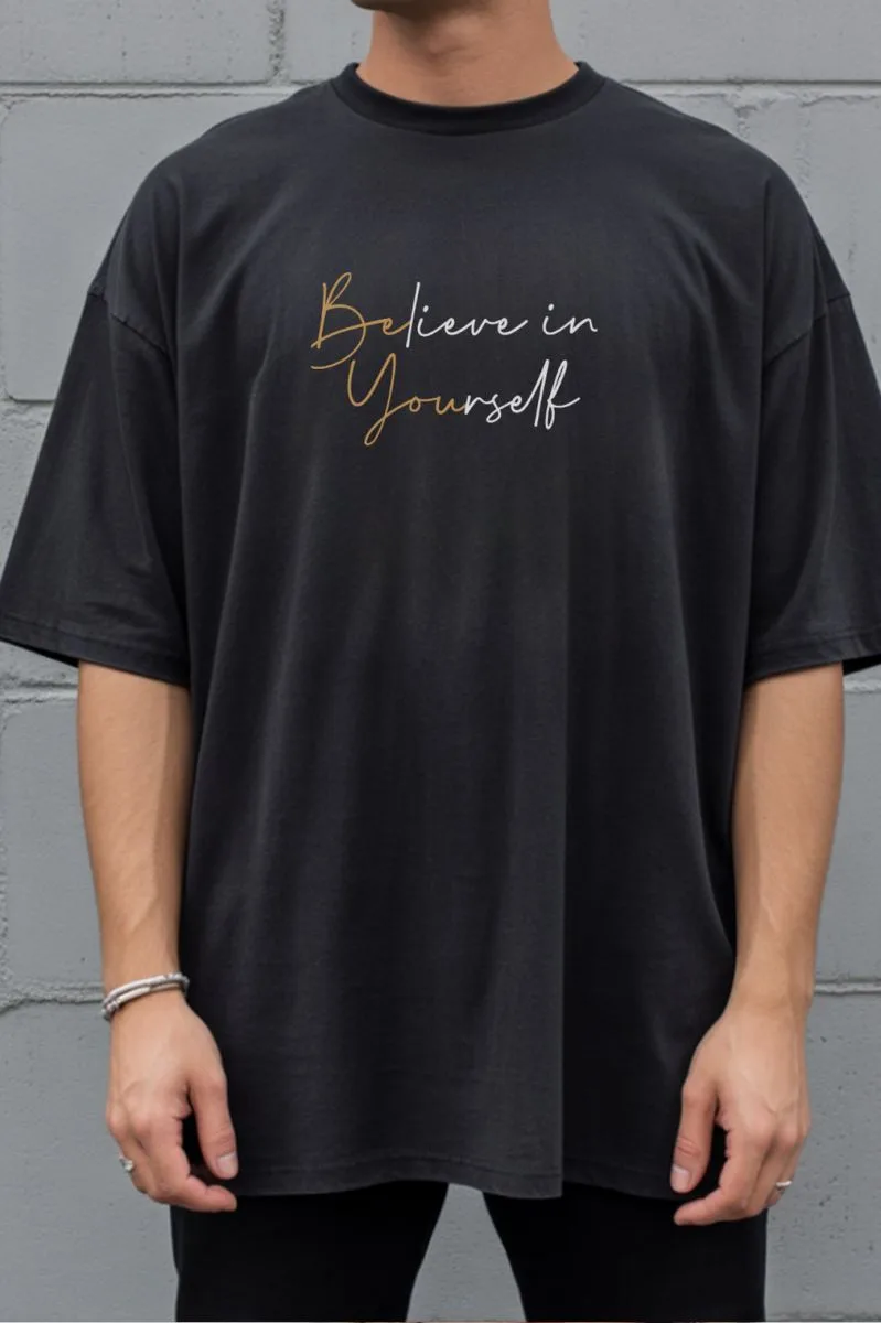 Unisex Oversize 24/1 Penye DTF Baskılı Tişört - DTF279