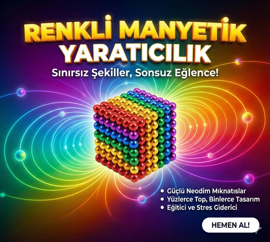 Sihirli Manyetik Toplar Dyum Mıknatıs Küp Bilye 216 Adet Cube Küp Dymium