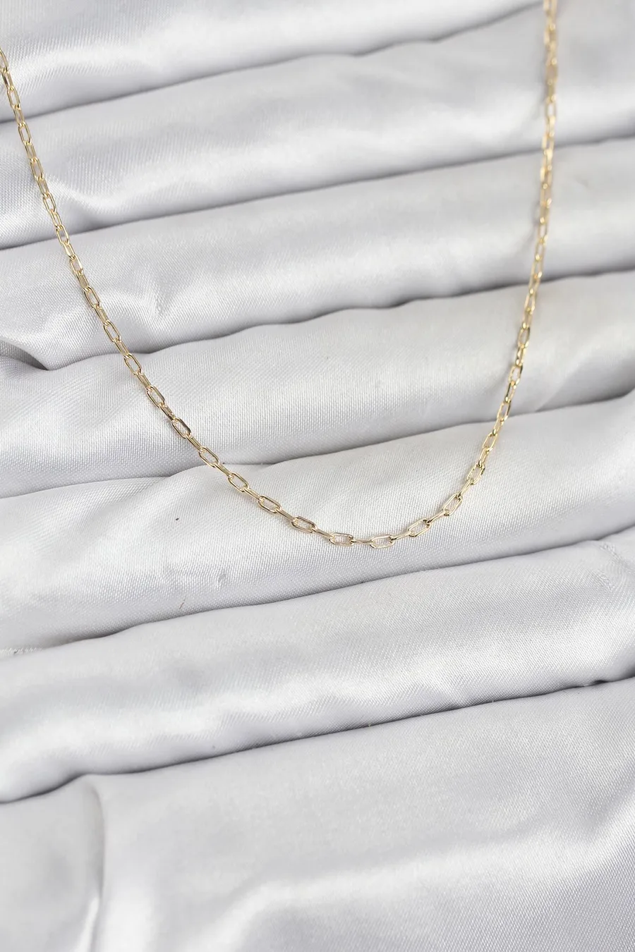 CM 14K Gold Renk Ataç Zincir Model 60 cm Kadın Kolye