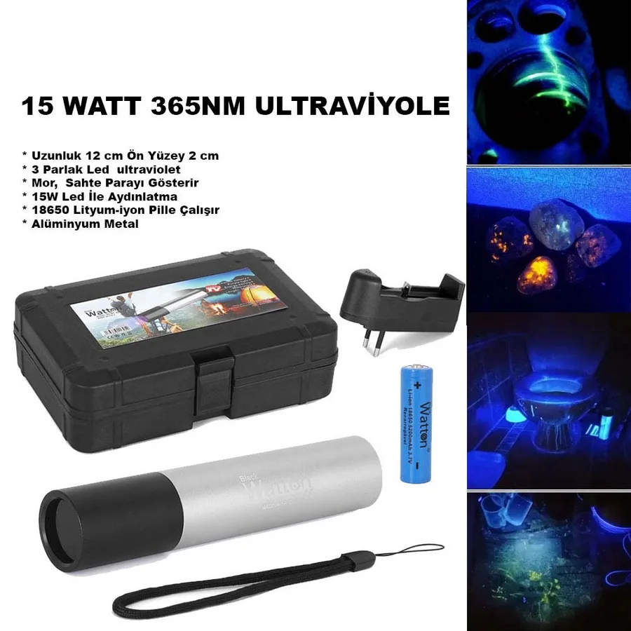 15 Watt 365nm Ultriyole Para Işığı Wt-305