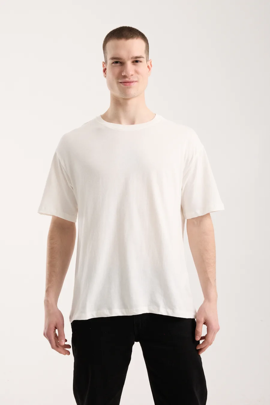Urban Basic Oversize Erkek T-Shirt - Beyaz