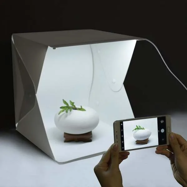 Ürün Çekim Çadırı Mini Fon Fotoğraf Stüsu Ledli Işık Perdesi