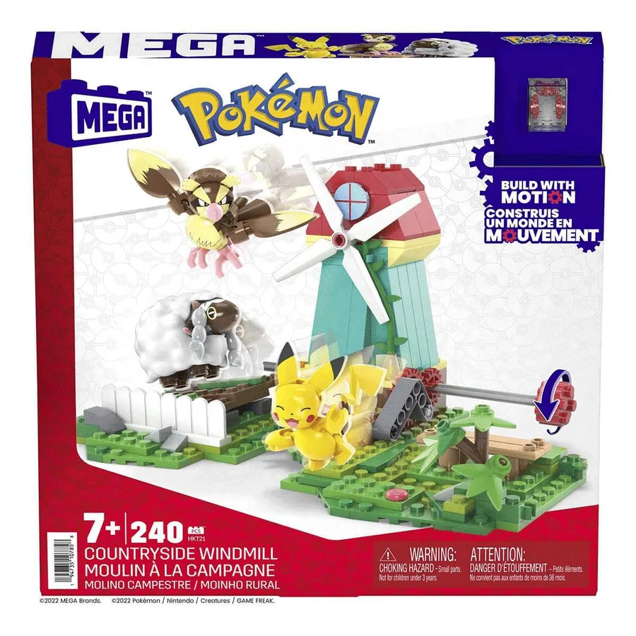 HKT21 MEGA™ Pokémon™ Countryside dmill - Yel Değirmeni Kasabası Seti 240 parça +7 yaş
