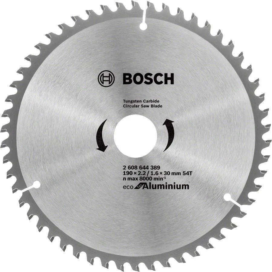 Alüminyum Daire Testere Bıçağı 190x30 mm 54 Diş