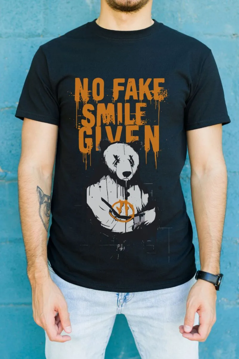 Unisex Oversize 24/1 Penye DTF Baskılı Tişört - DTF124