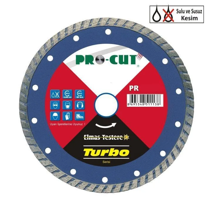 Prut AB 230 mm Turbo Kanallı Elmas Testere