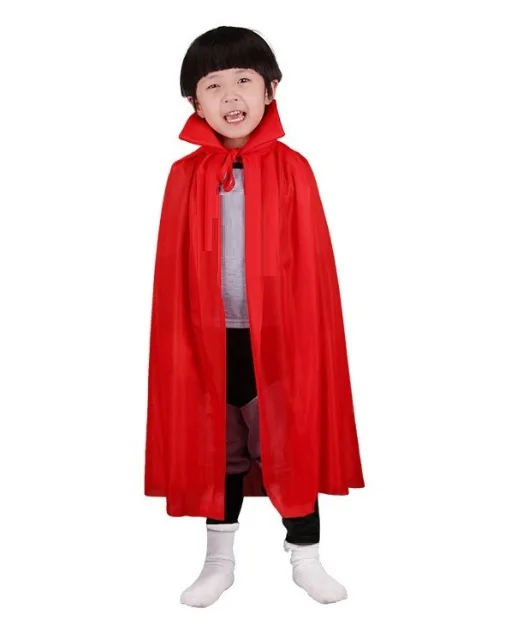 Kırmızı Renk Yakalı Pelerin Çuk Boy 90 cm