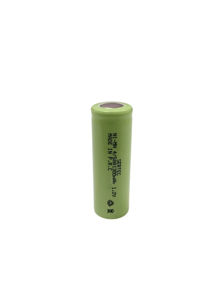 Sertec - 1.2V 1300 Mah - 4/5AA- Ni-MH Şarjlı Pil - (Başsız / Flat Head)