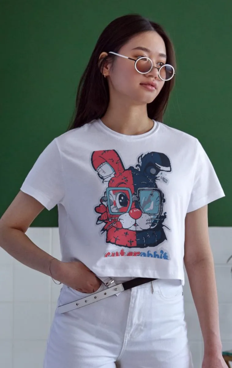 Unisex Oversize 24/1 Penye DTF Baskılı Tişört - DTF159