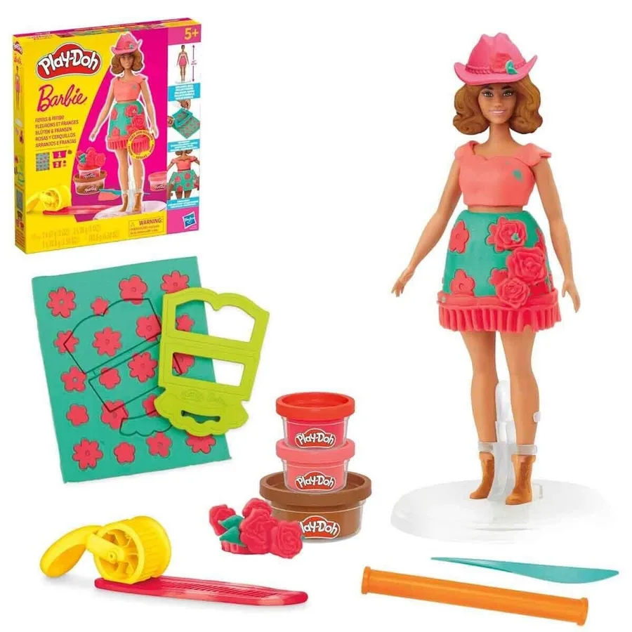 G1360 Play-Doh  Çiçek Desenleri ve Püsküller Hamur Oyun Seti +3 yaş