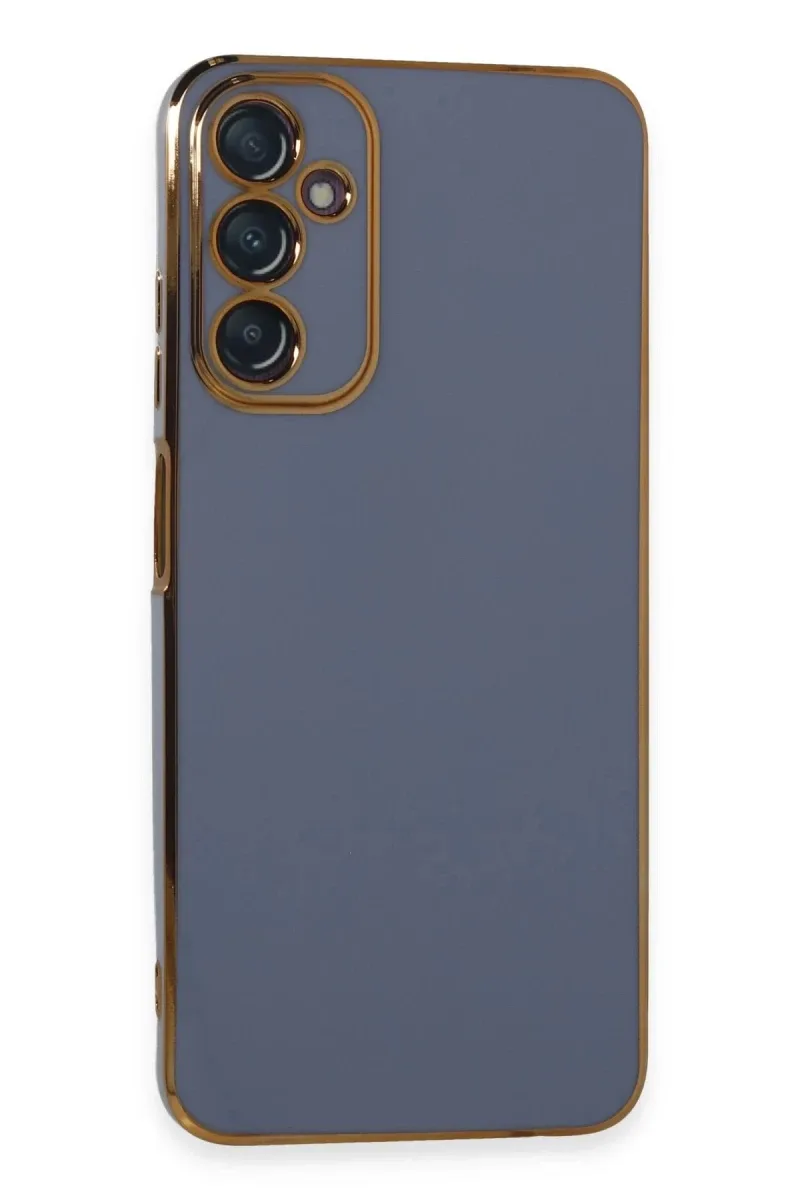 Samsung Galaxy A05S Uyumlu Kılıf Volet Silikon - Mavi