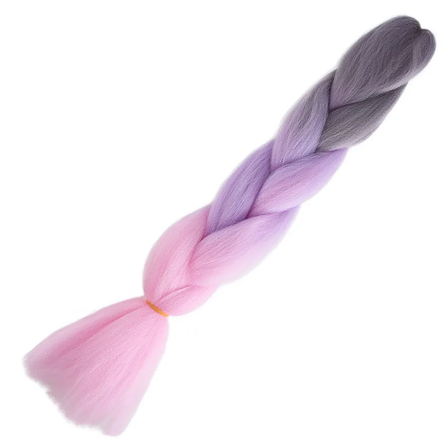 Afrika Örgülük Ombreli Sen  100 Gr. / Soft Gri / Lila / Pembe