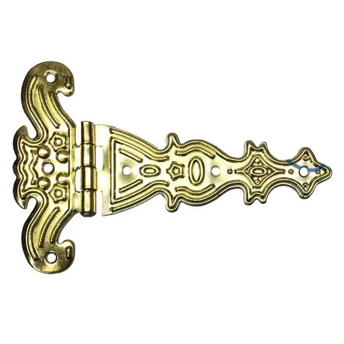 Dekoratif,  Tek Kuyruklu Menteşe - 69x102 mm, Büyük, Sarı, 1 Adet