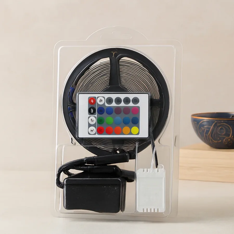 5m RGB Şerit LED (IP65) Kumandalı Adaptörlü SMD2835 54 LED/m