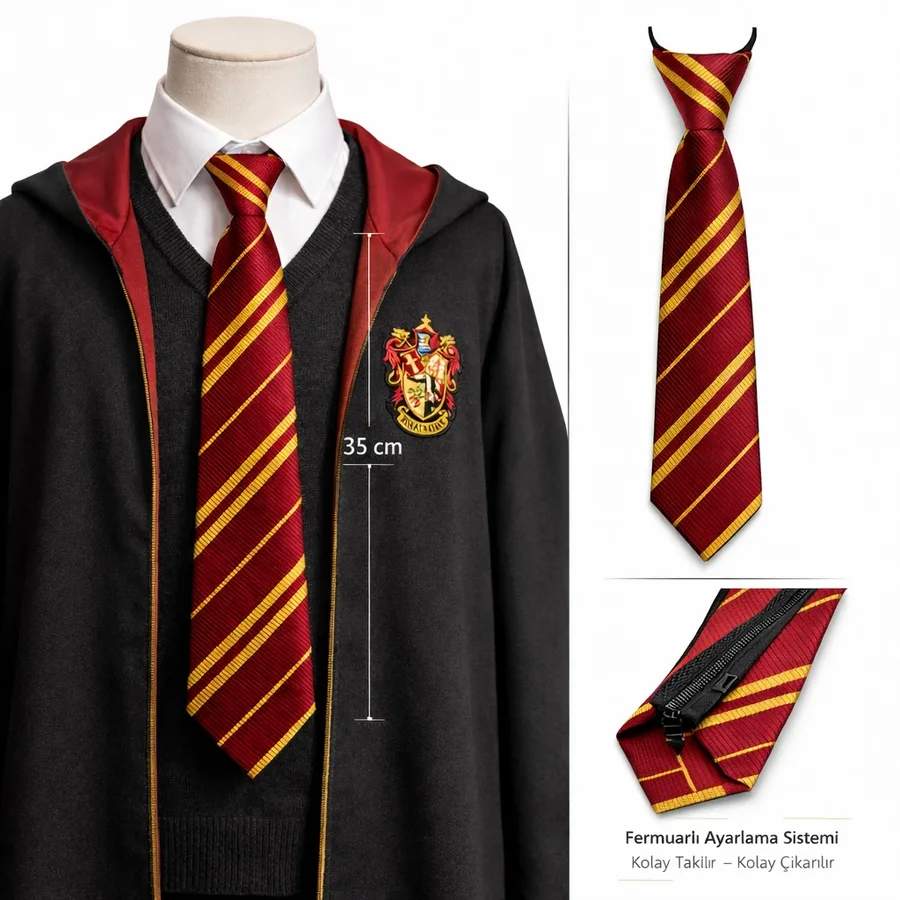 Harry Potter Gryffindor Fermuarlı Ayarlanabilir Krat