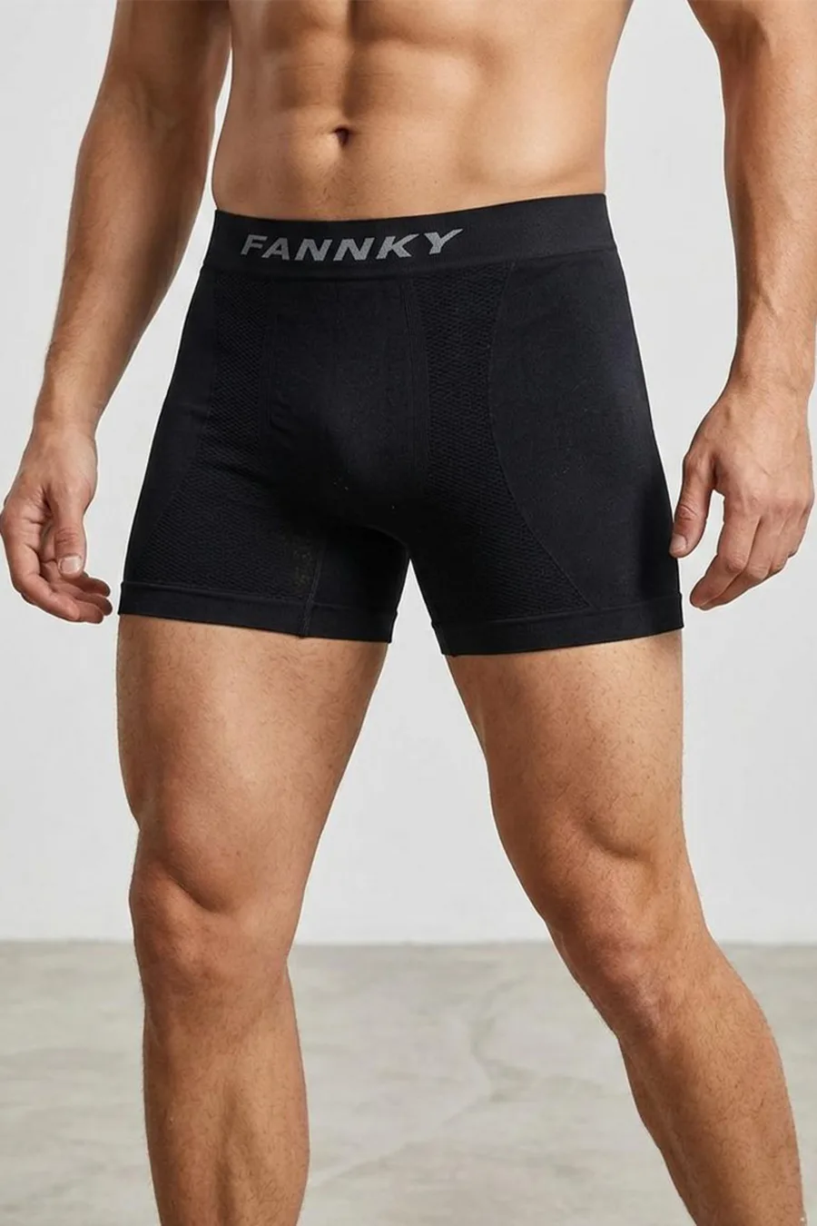 Dikişsiz Nefes Alabilen Rahat Bol Kesim Erkek Boxer 2014 Siyah