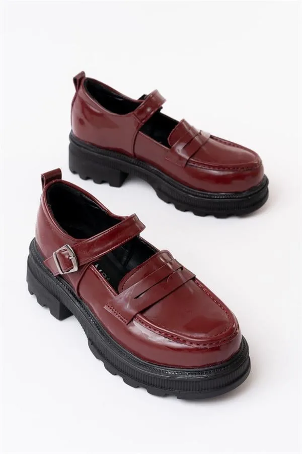 Kadın Casual Loafer Tabanlı Ayakkabı Ayakkabı Rugan Rahatlatıcı Yüksek
