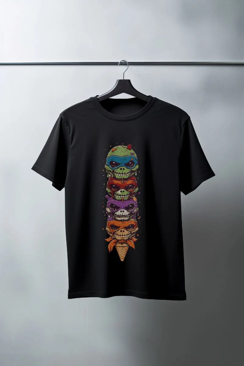 Unisex Oversize 24/1 Penye DTF Baskılı Tişört - DTF151