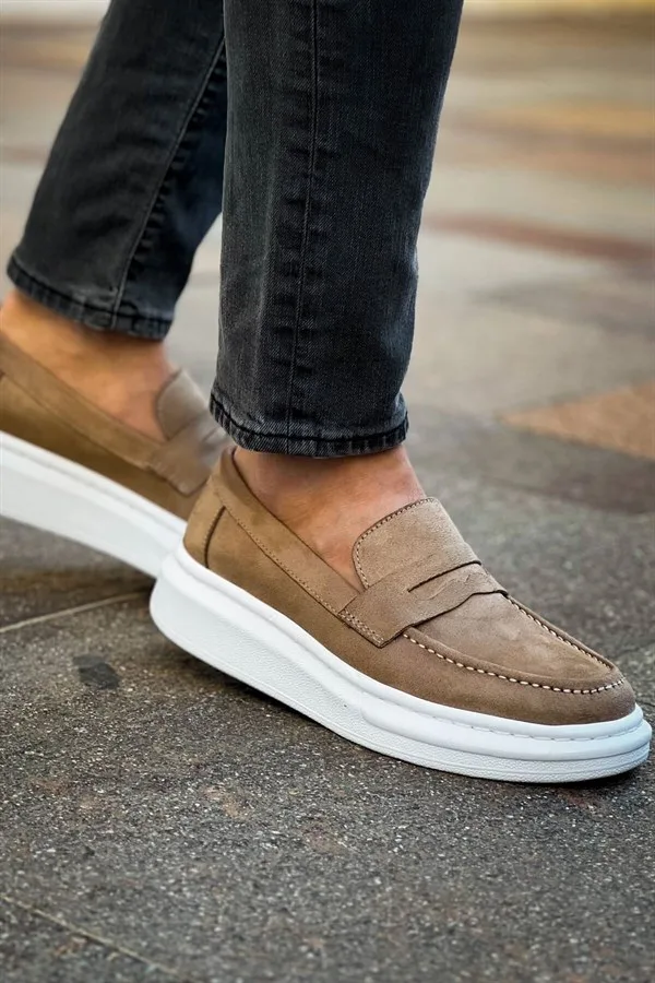 Erkek Casual Günlük Lüks Bağcıklı Ayakkabı Ayakkabı Süet Modern