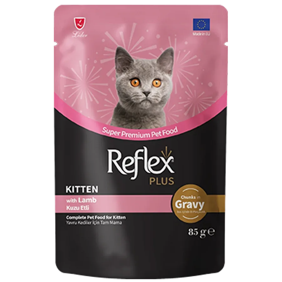 Reflex Plus Sos İçinde Parça Kuzu Etli Yru Kedi Konservesi 85gr