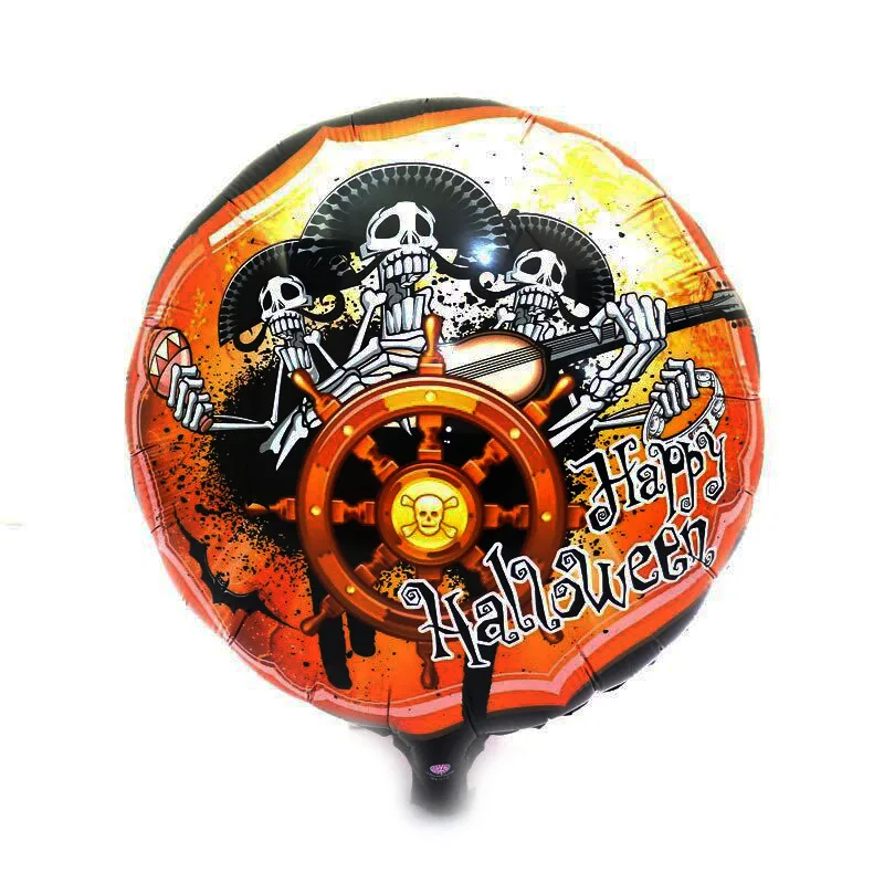 Kuru Kafalı Korsanlar Halloween Şekilli Folyo Bn 45 cm