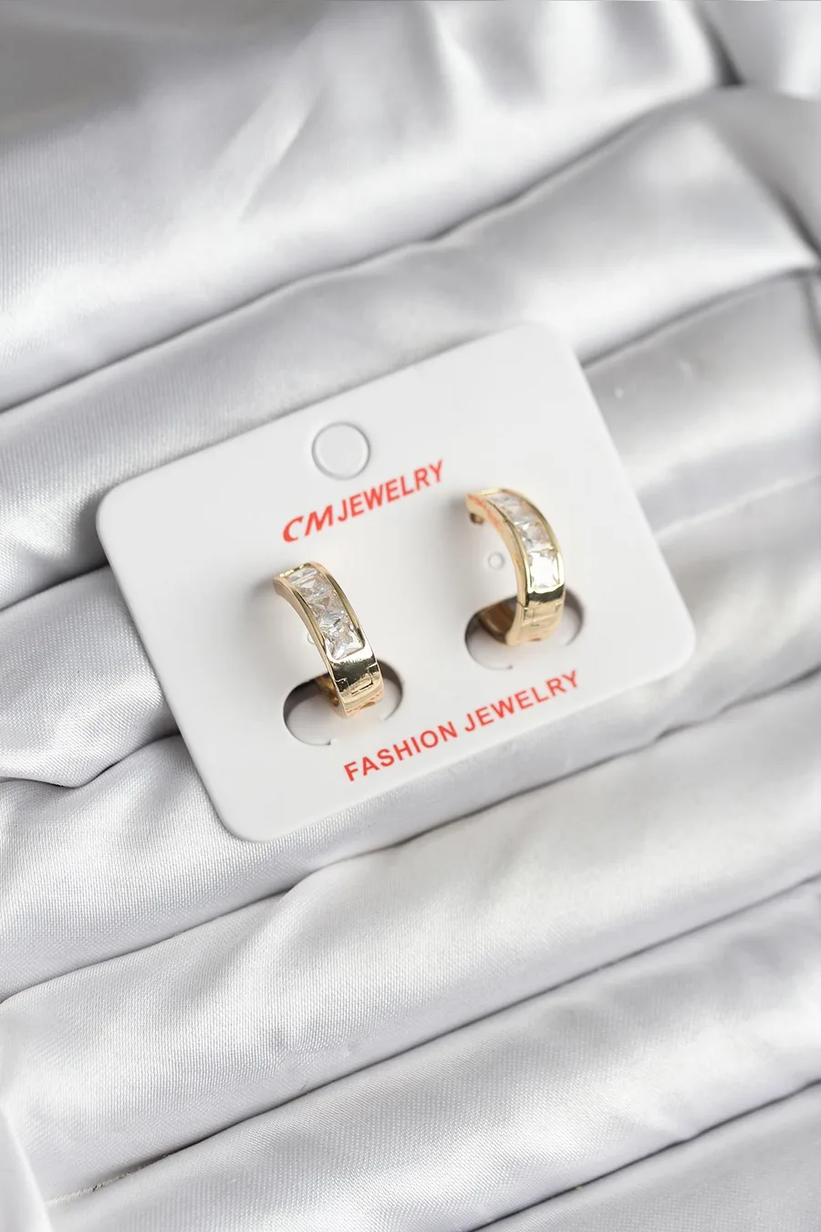 14K Gold Plated CM Women's Earrings