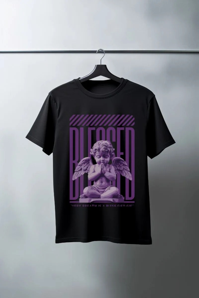 Unisex Oversize 24/1 Penye DTF Baskılı Tişört - DTF69