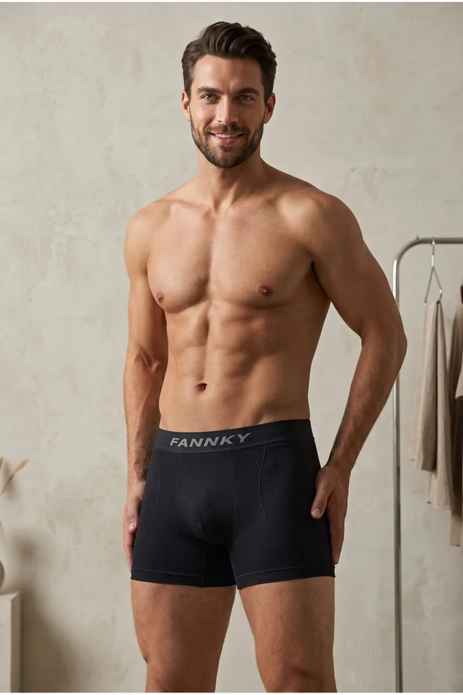 Erkek Casual Comfort Günlük Siyah Boxer