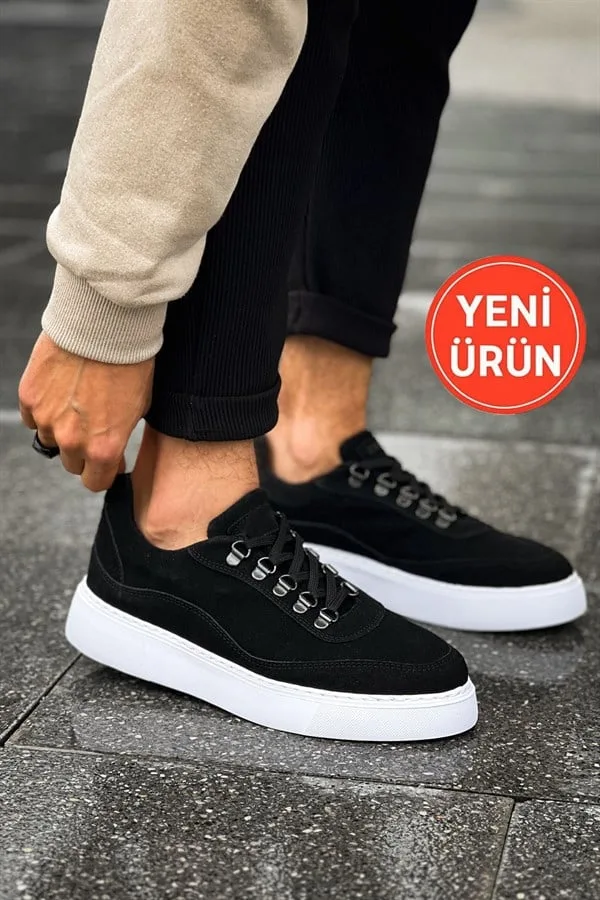 Erkek Yürüyüş Bağcıklı Ayakkabı Ayakkabı Esnek Spor Destekli Fitness