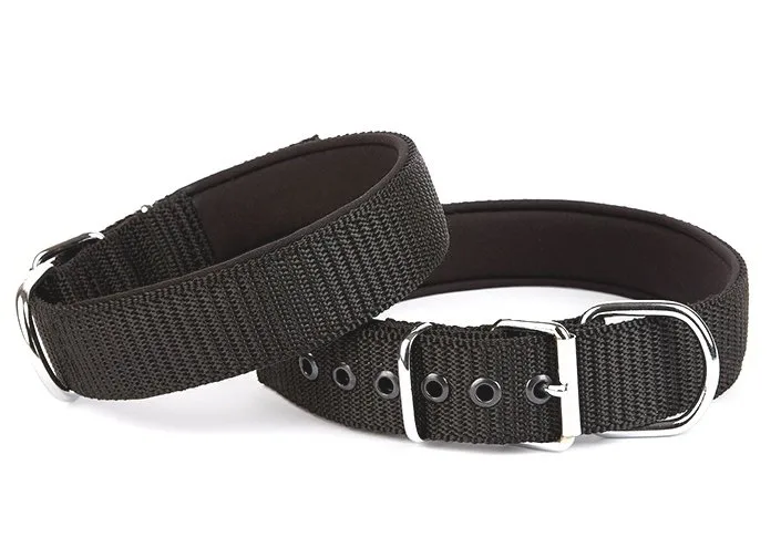 Seri Dokuma Köpek Boyun Tasması 4x52-60cm Siyah