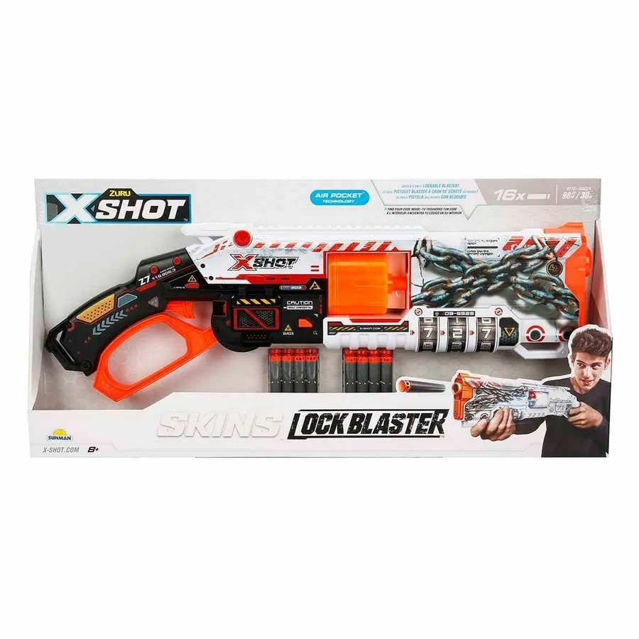 36606 X-Shot Skins Lk Blaster 16 li Sünger Dart Atan  56 cm -Sunman