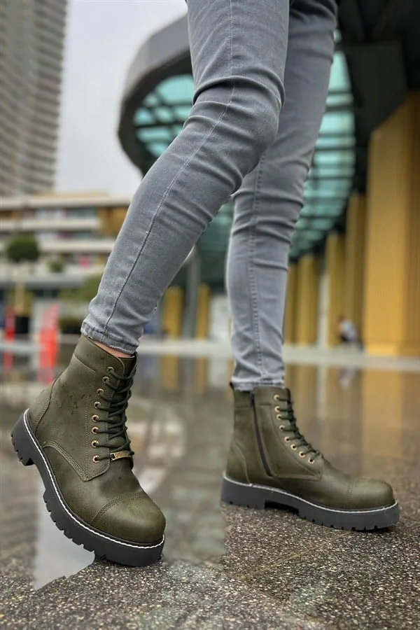 Erkek Bootie Fermuarlı Stabil Dengeli Bot Bot Sağlam Kışlık &