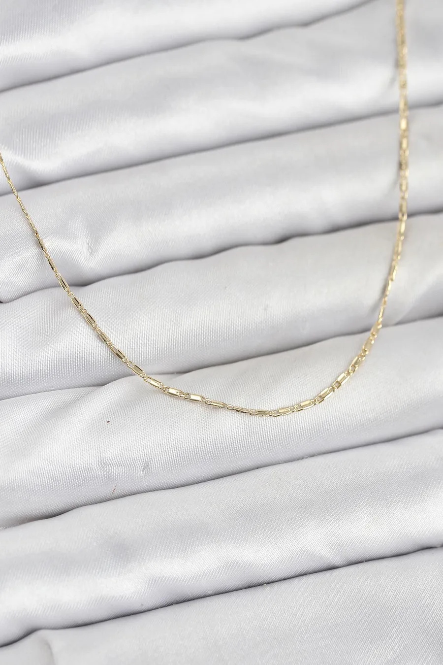 CM 14K Gold Renk Kesme Model 60 cm Kadın Kolye