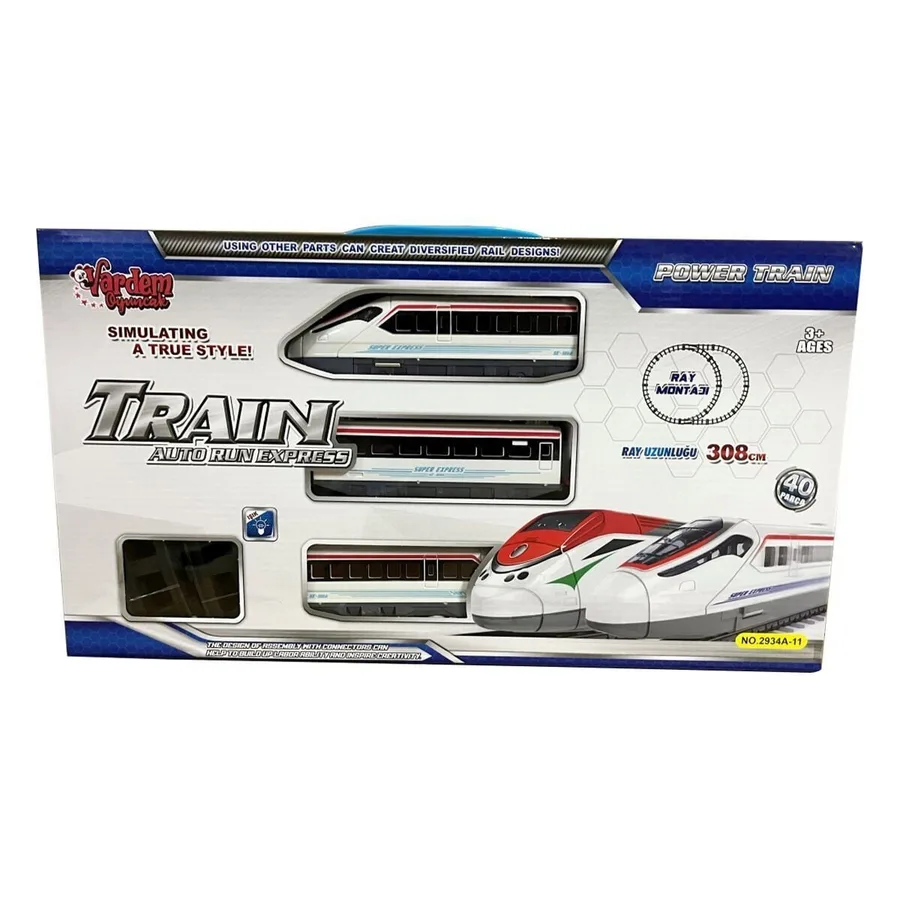 Le-2934a-11 40pcs Işıklı 308cm Hızlı Tren Set