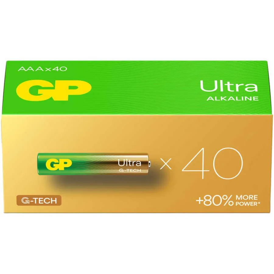 GP Ultra lin AAA İnce Kalem Pil 40'lı Paket