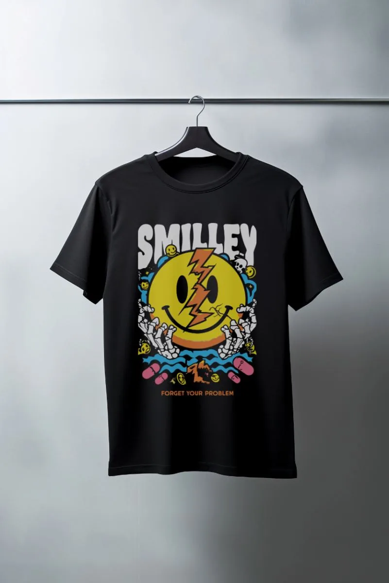 Unisex Oversize 24/1 Penye DTF Baskılı Tişört - DTF157