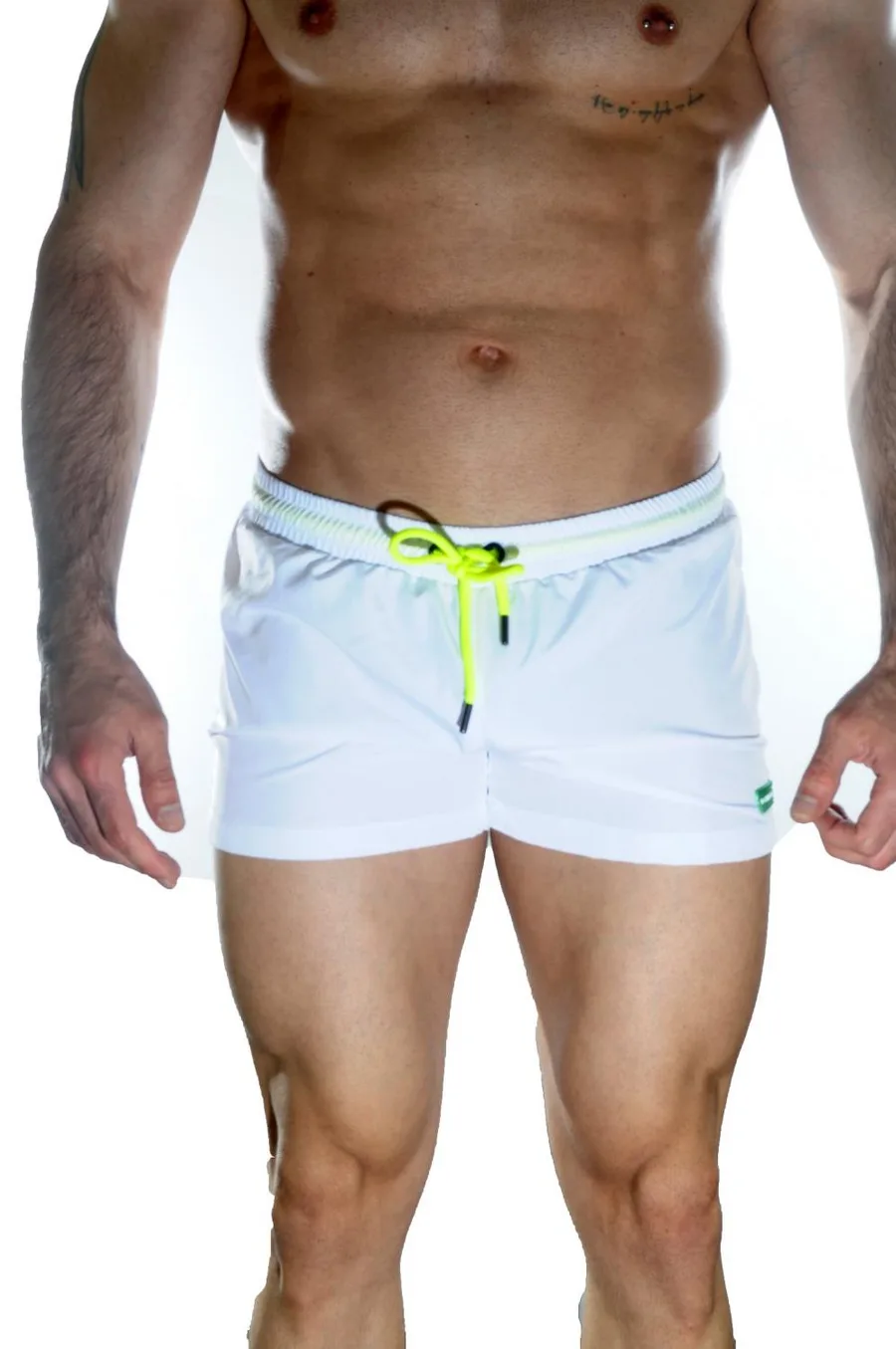 Erkek Beyaz Mini Mayo Short