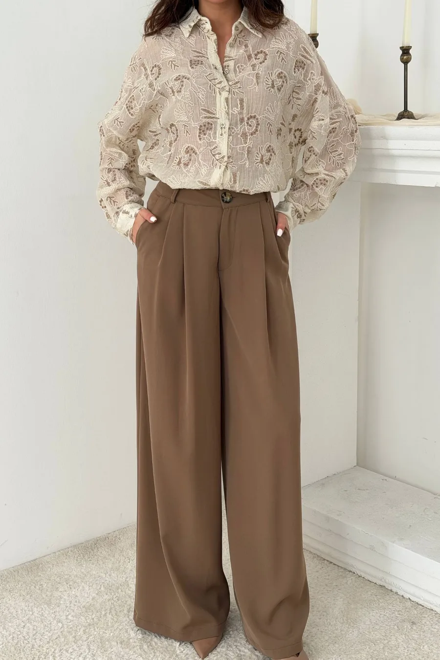 Mocca Pileli Comfort Pantolon